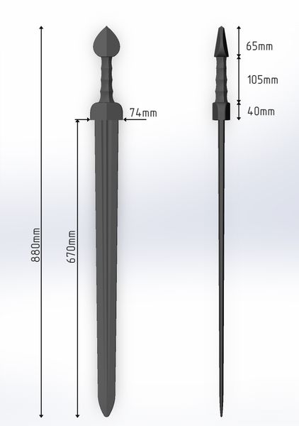 Spatha ver.2 type "Straubing/Nydam"