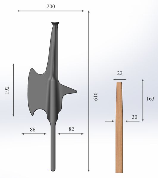 HEMA -halberd - Synthetic - DC